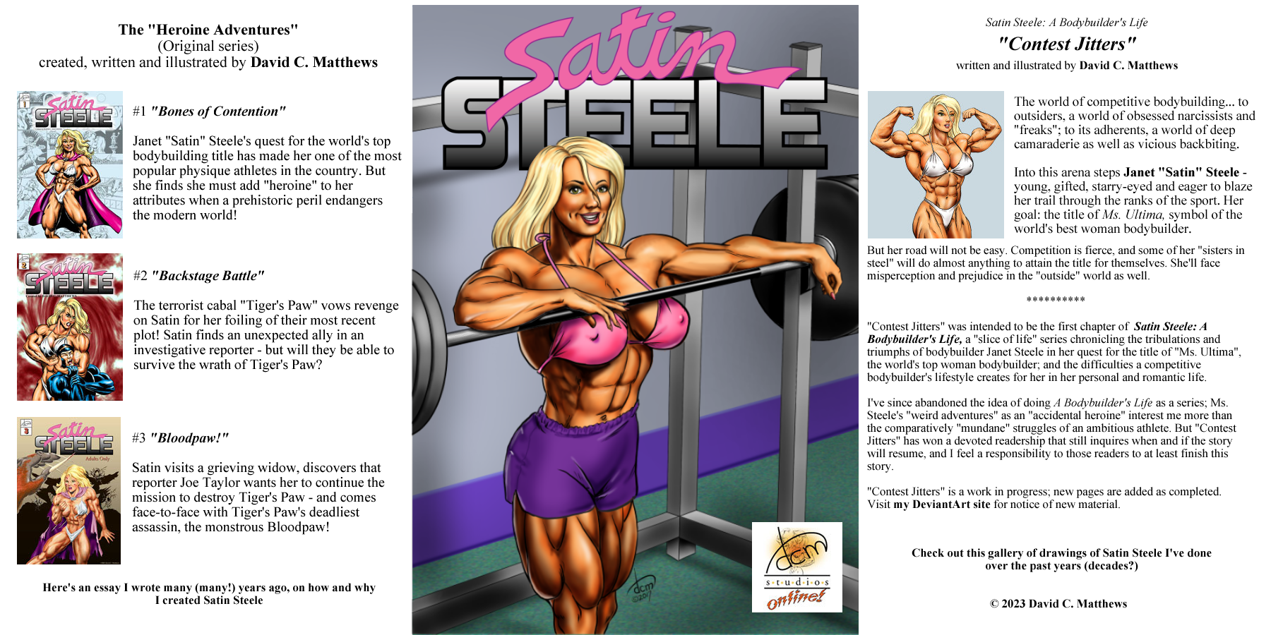 Satin Steele - created by David C. Matthews